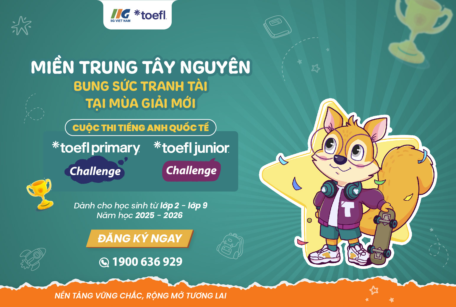 [Miền Trung Tây Nguyên] Khởi tranh mùa giải mới TOEFL Challenge năm học 2025 – 2026